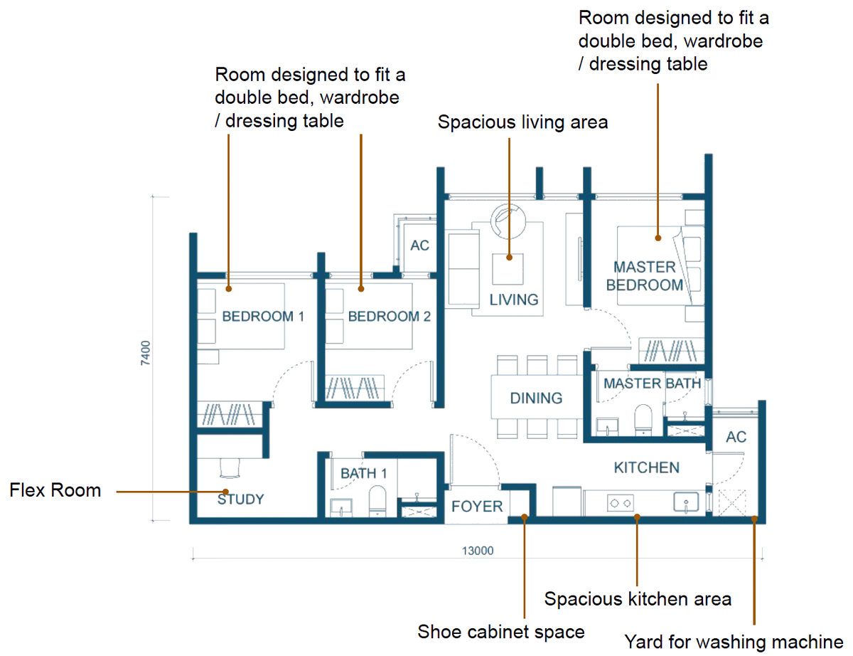 Aricia Type C1 floor plan