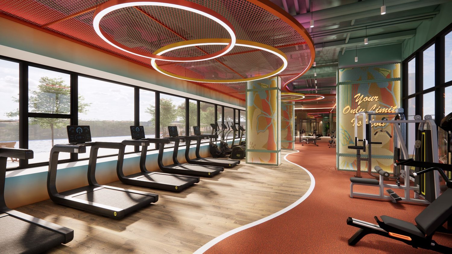 Aricia Residences gymnasium