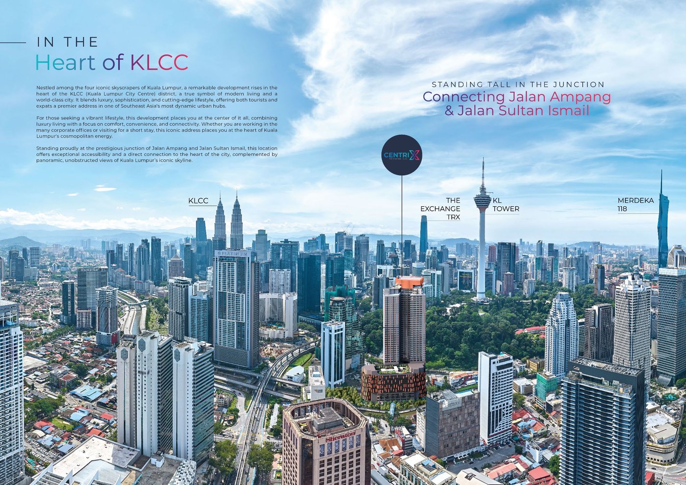 Centrix aerial location, Jalan Ampang KLCC