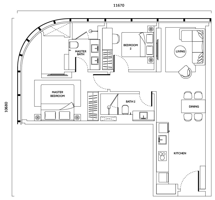CloutHaus Type G floor plan