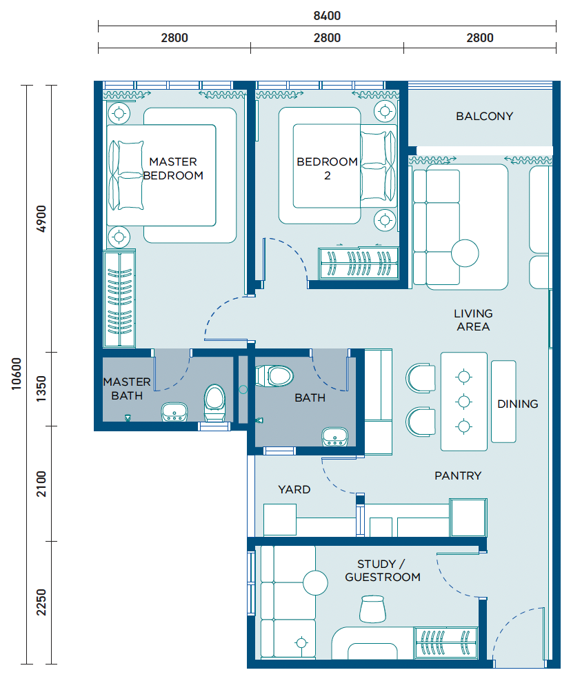 Cove Type C floor plan