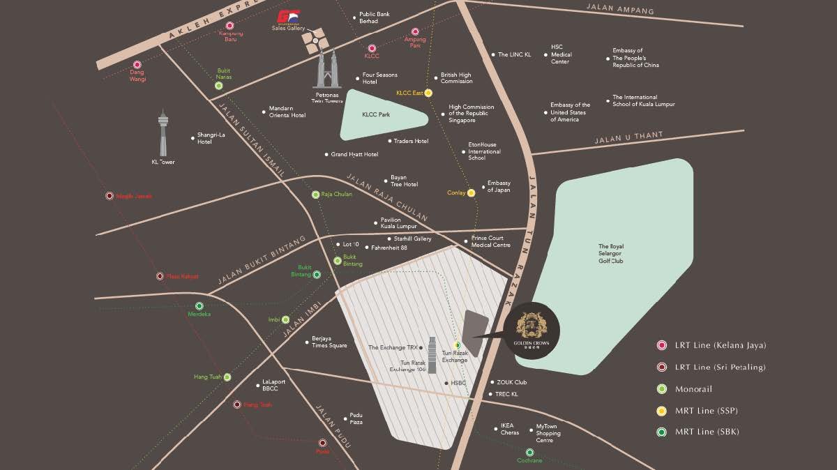Golden Crown Residence location