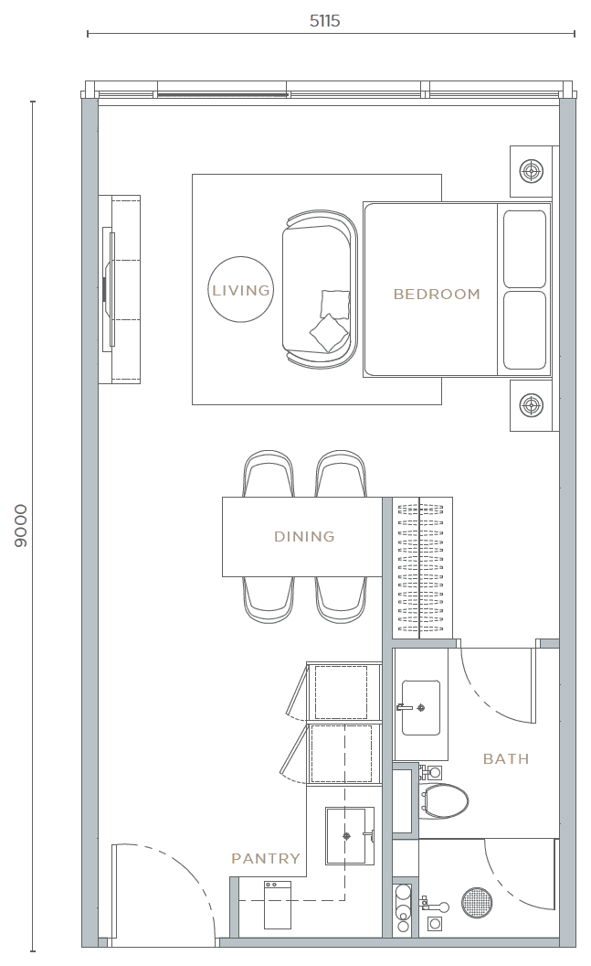 Orion studio floor plan