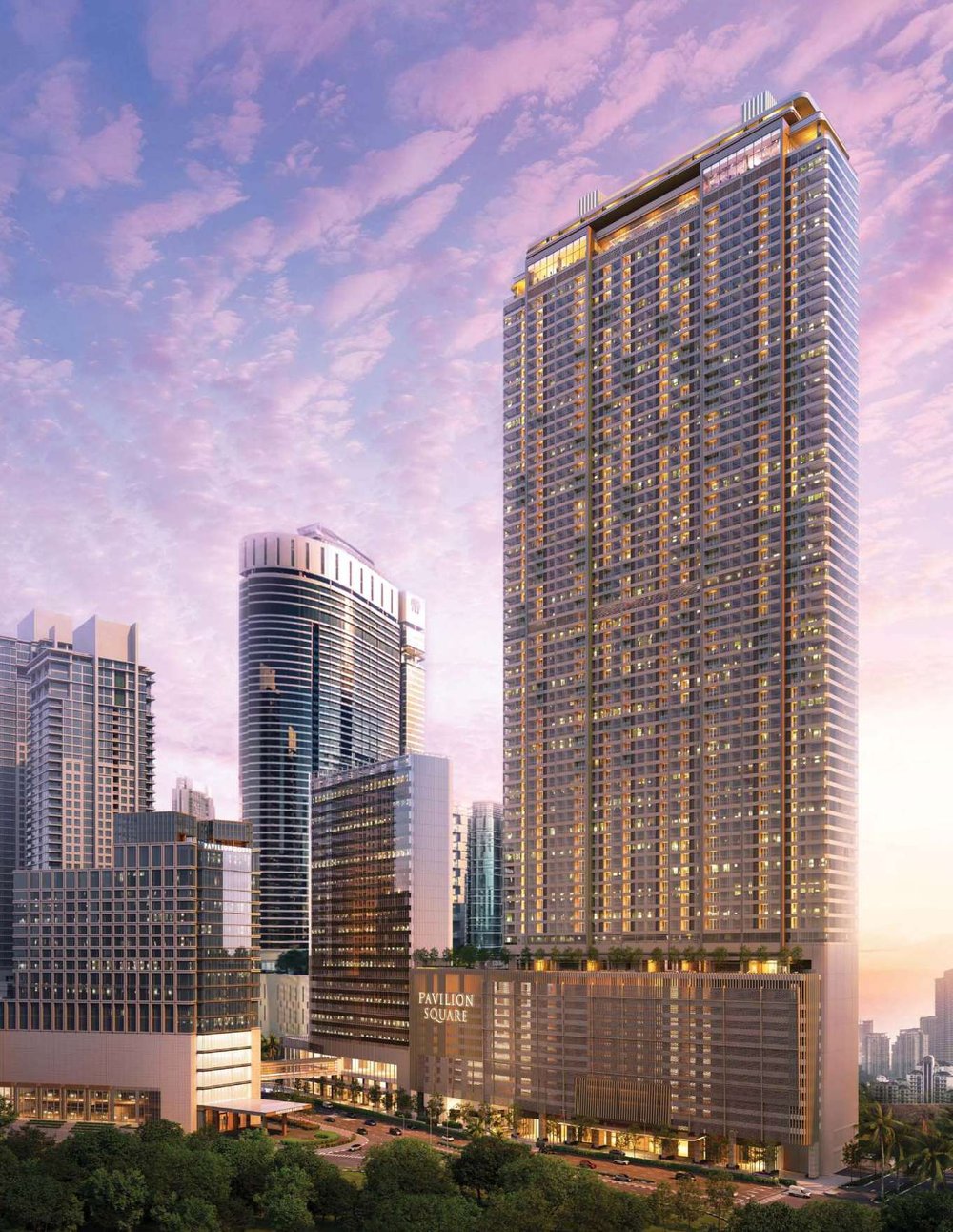 Pavilion Square tower facade
