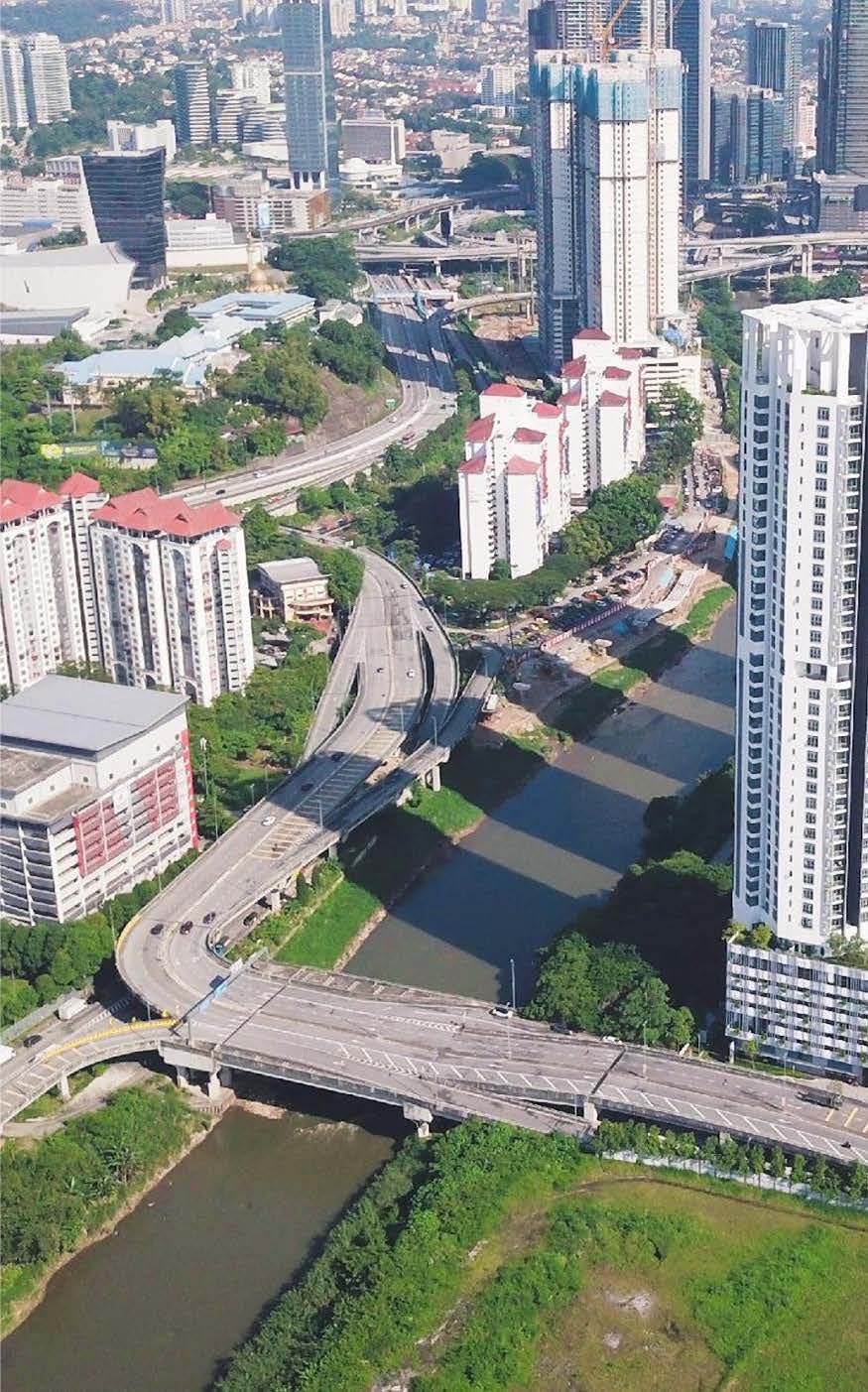 Lunar Seputeh link bridge onto the OKR–NPE highway