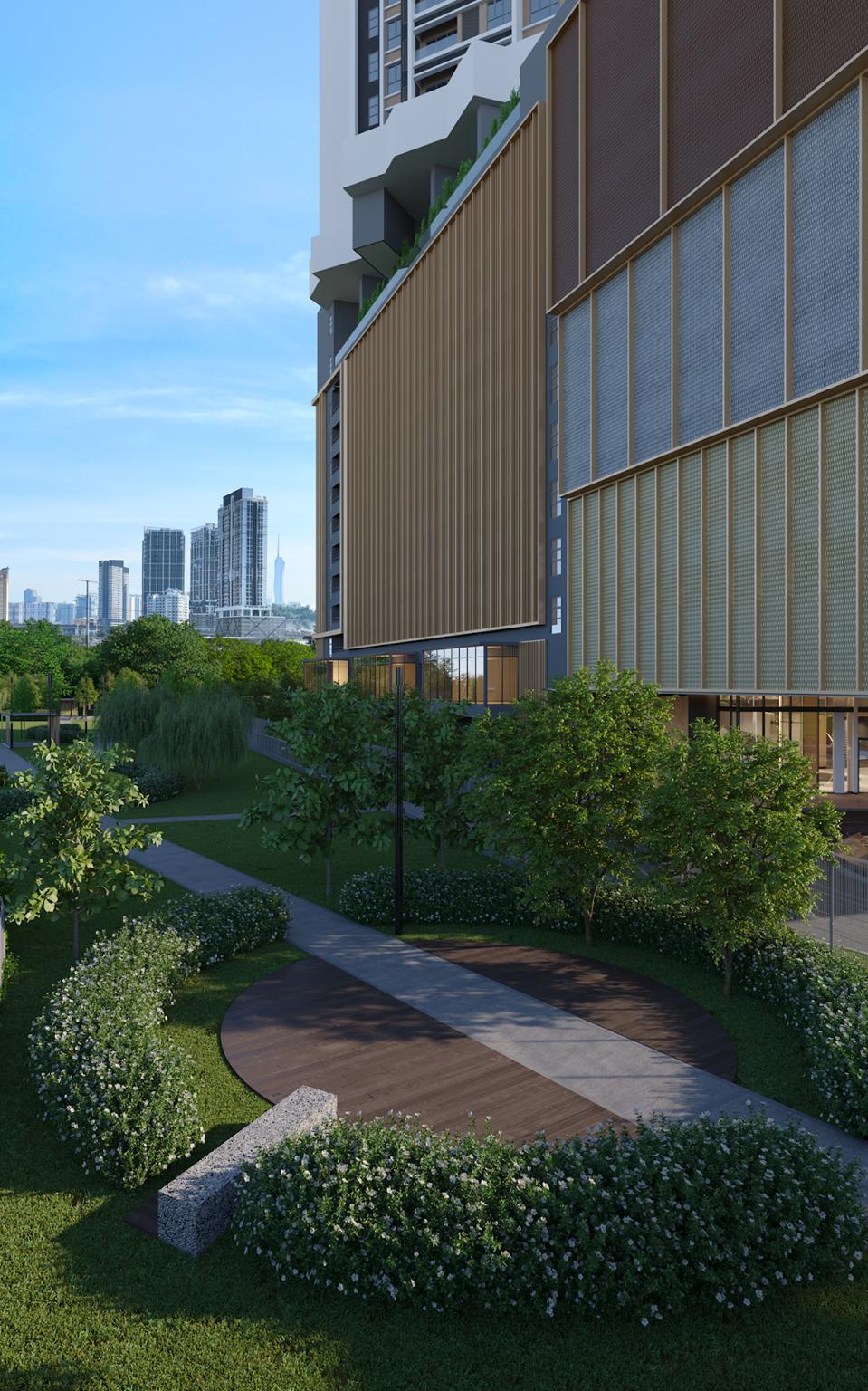 Promenade Boulevard, the linear park through 9 Seputeh