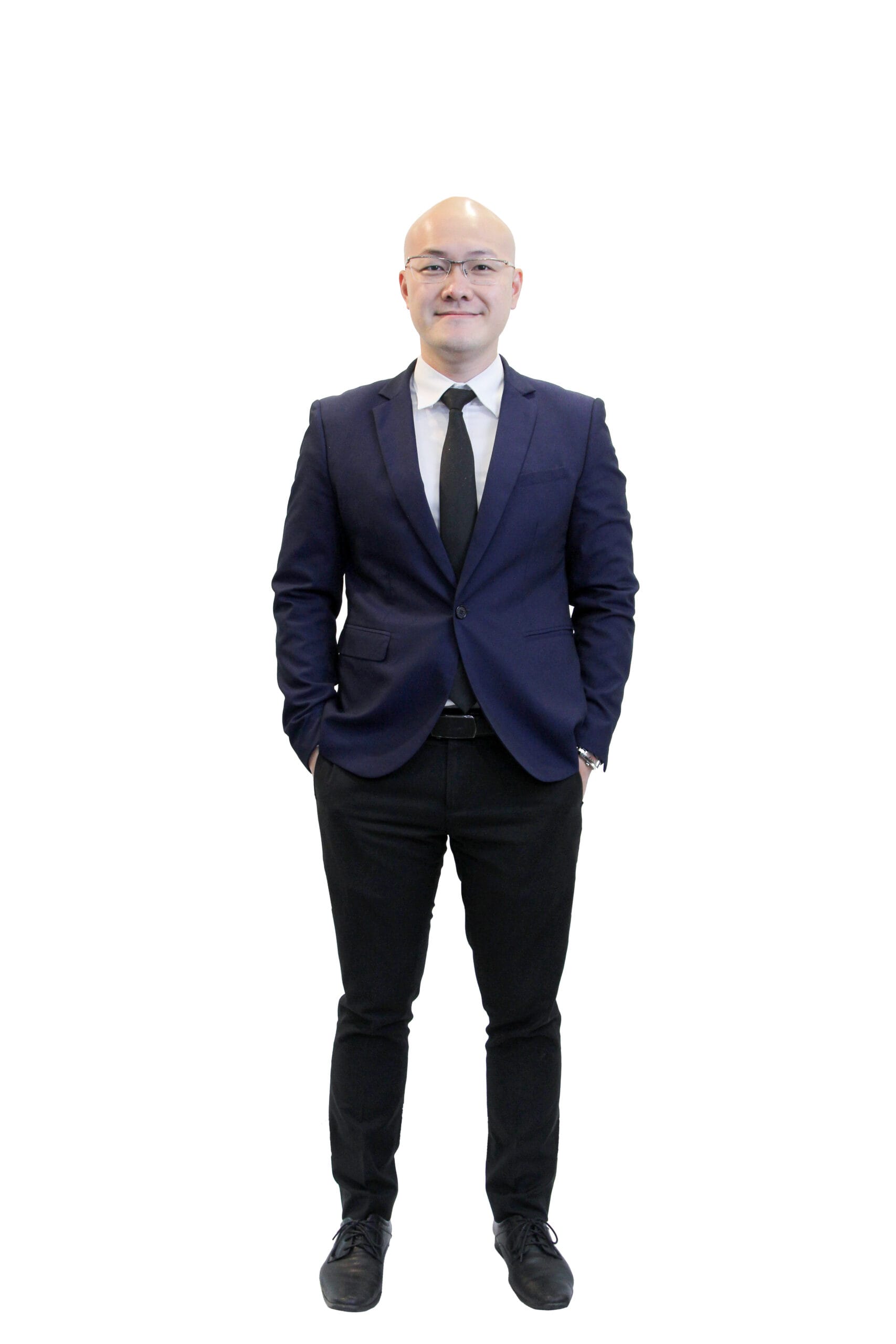 Jacky Yong, real estate negotiator, wearing a suit