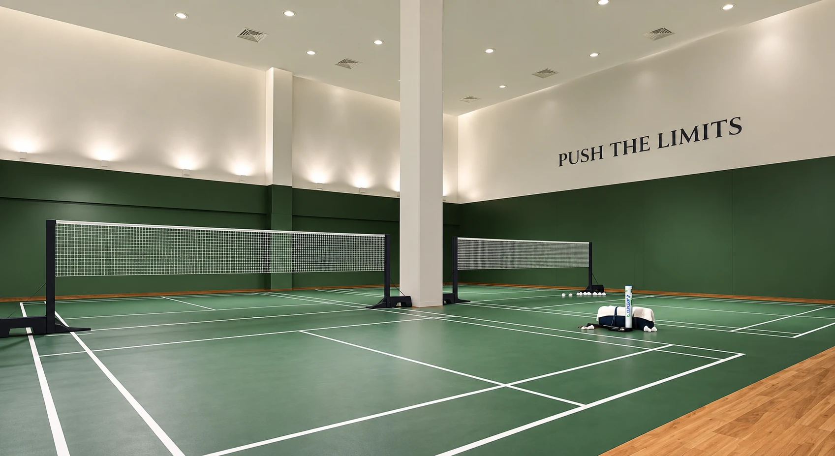Artist’s impression of the indoor badminton court at Cappella Embassy