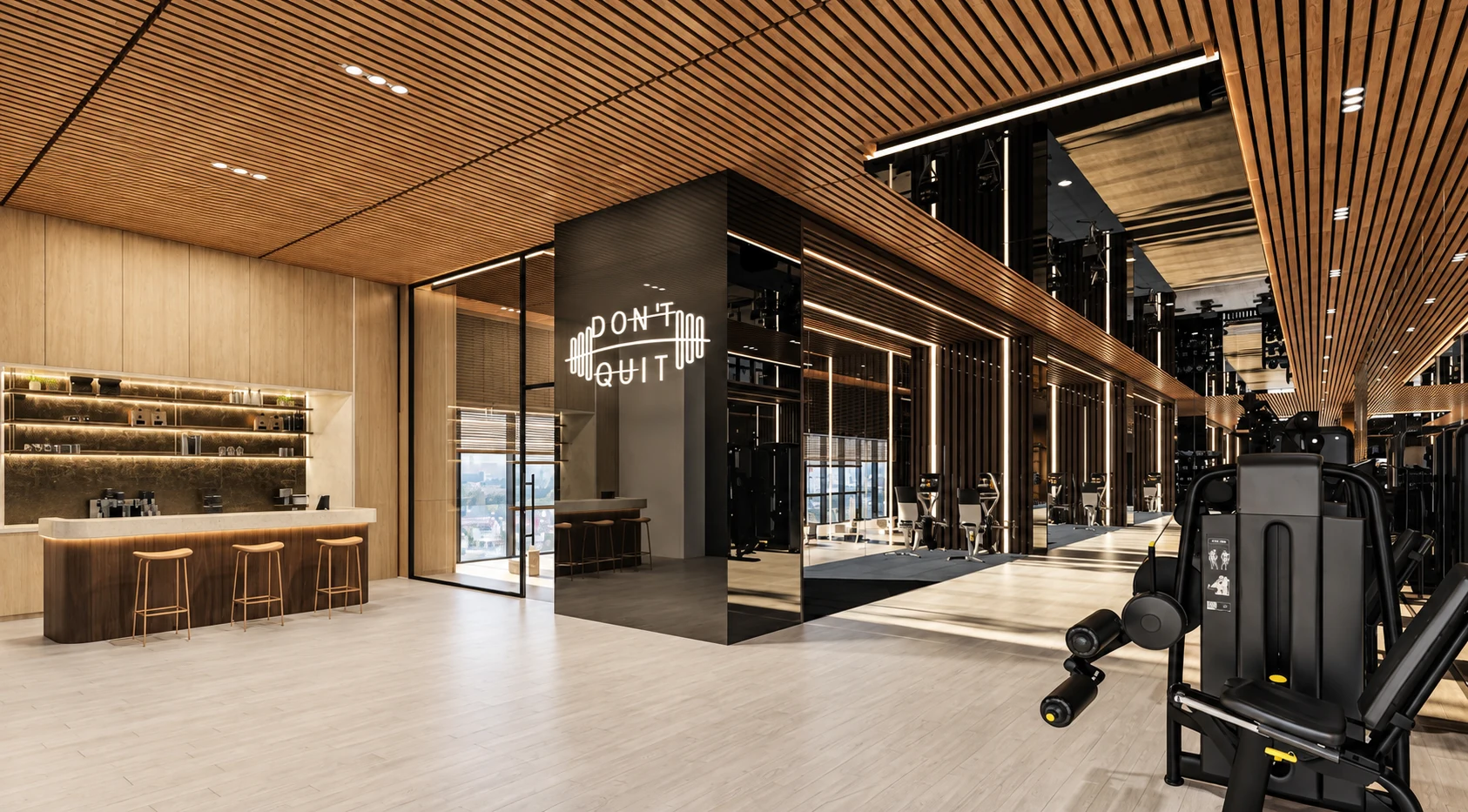 Artist’s impression of the gym at Cappella Embassy