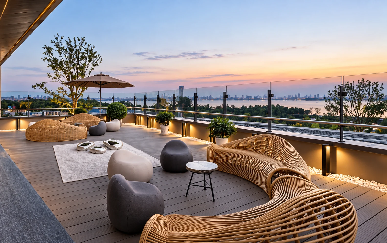 Artist’s impression of the Sky Deck seating area at Cappella Embassy