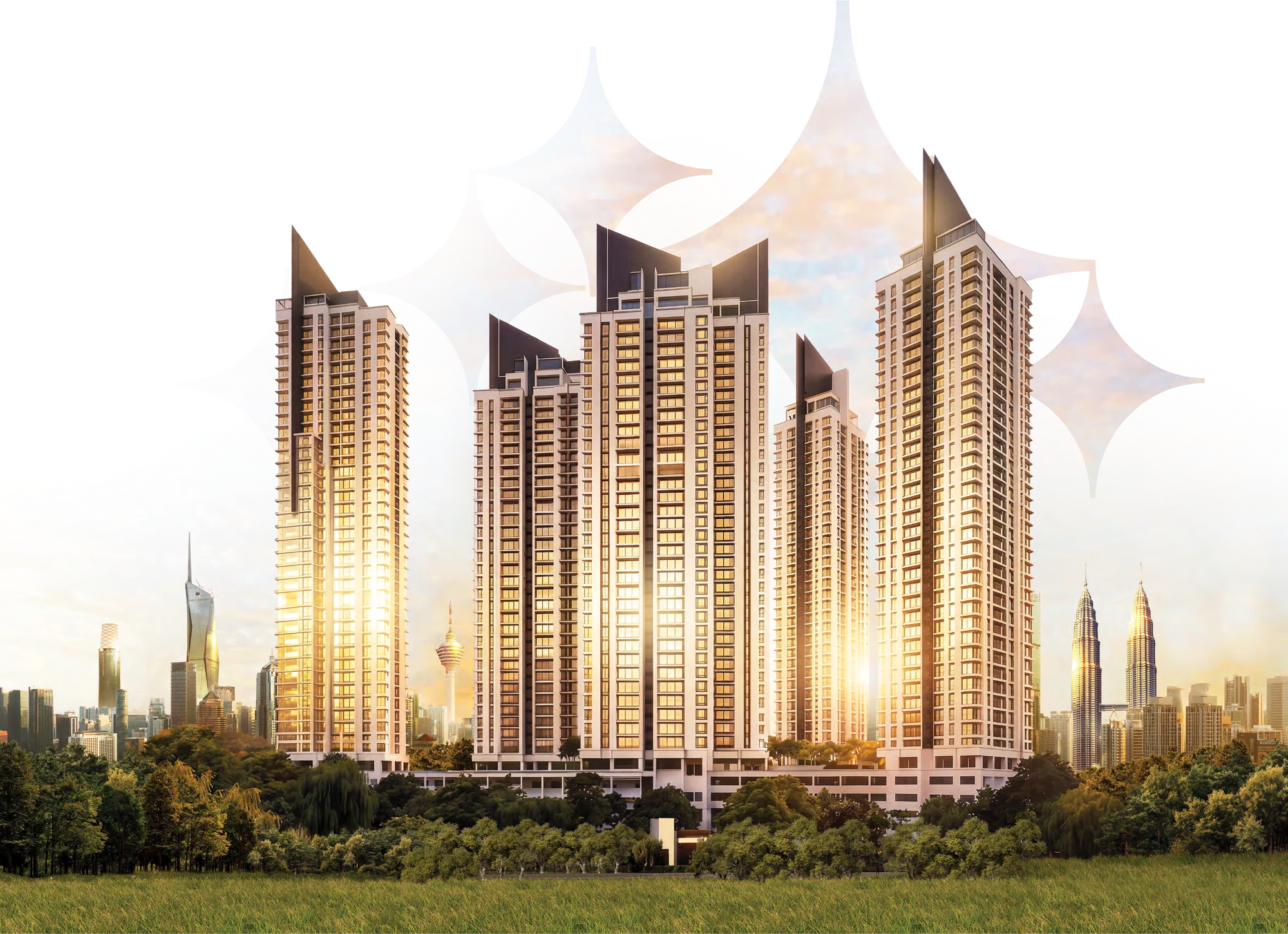 Artist’s impression of the five Cappella Embassy towers