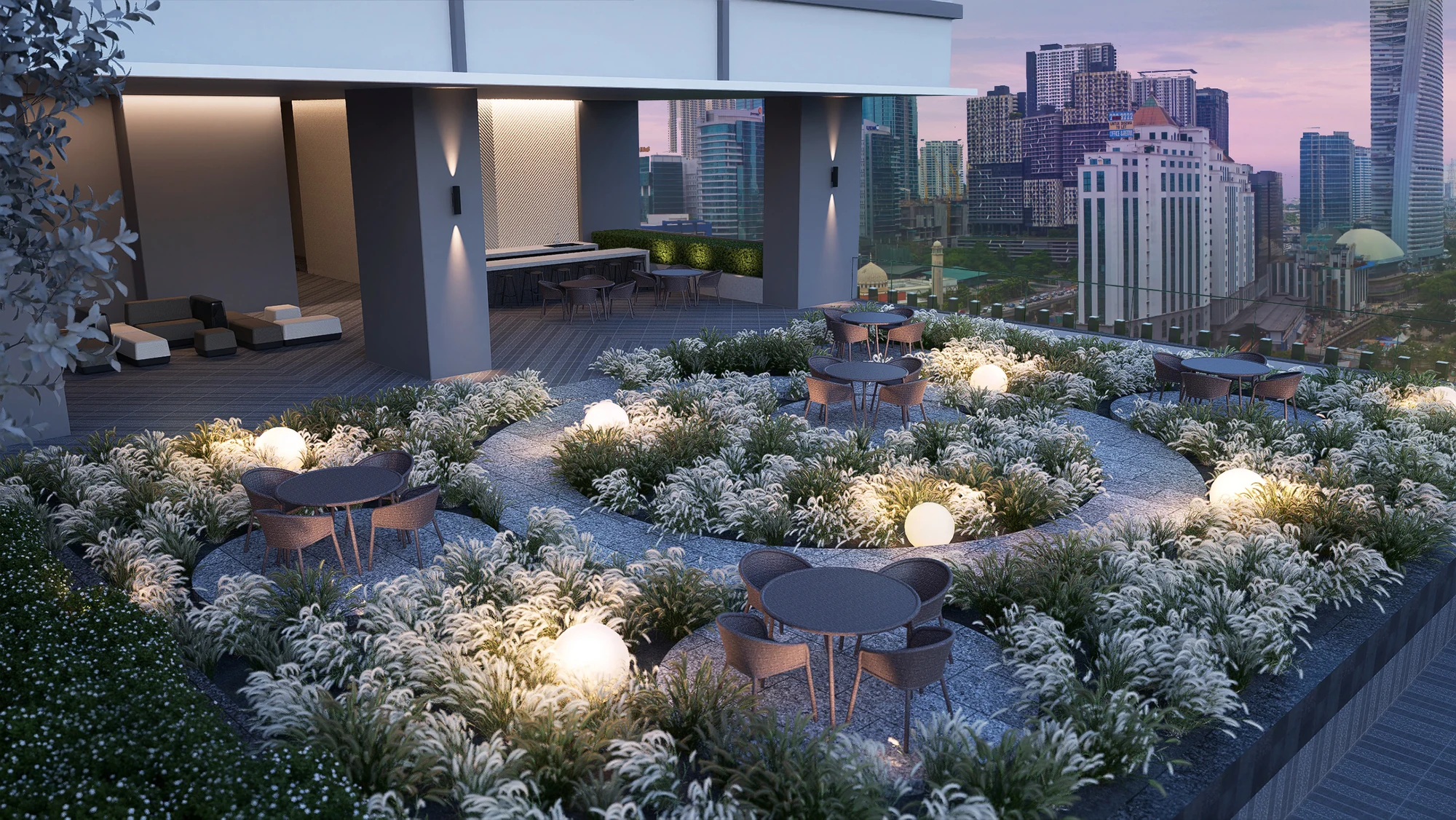 Artist’s impression of the Twilight Garden at Khaya Residences