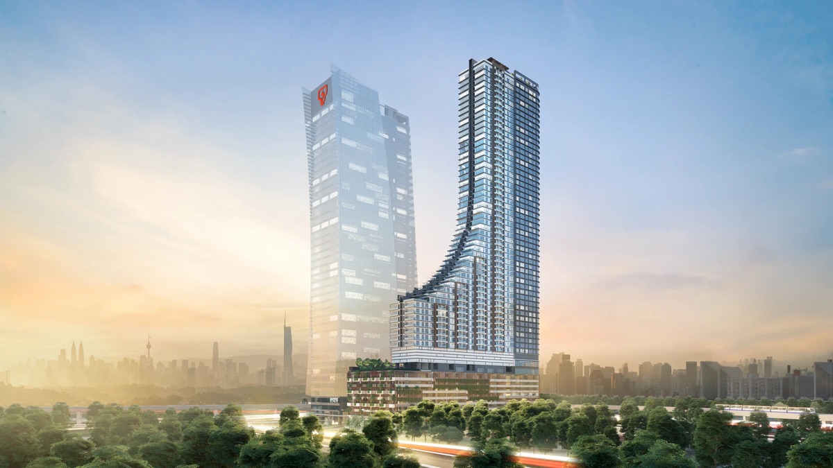Developer illustration of Khaya Residences Bangsar and its surroundings